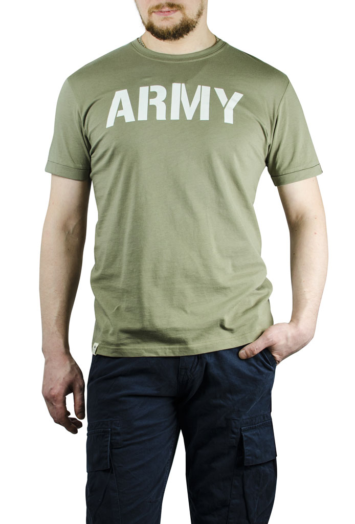 Футболка ALPHA INDUSTRIES ARMY T olive 