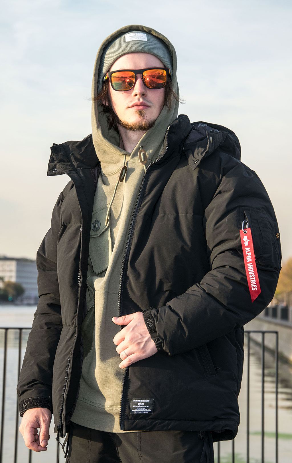 ALPHA INDUSTRIES PUFFER PARKA FW 23 24 m black