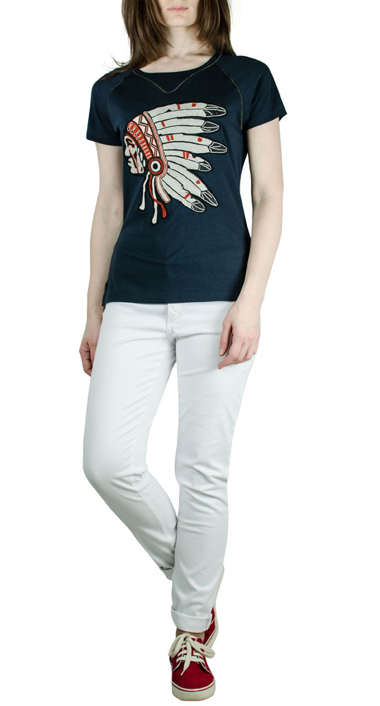 Женская футболка AERONAUTICA MILITARE blue navy (TS 1360) 