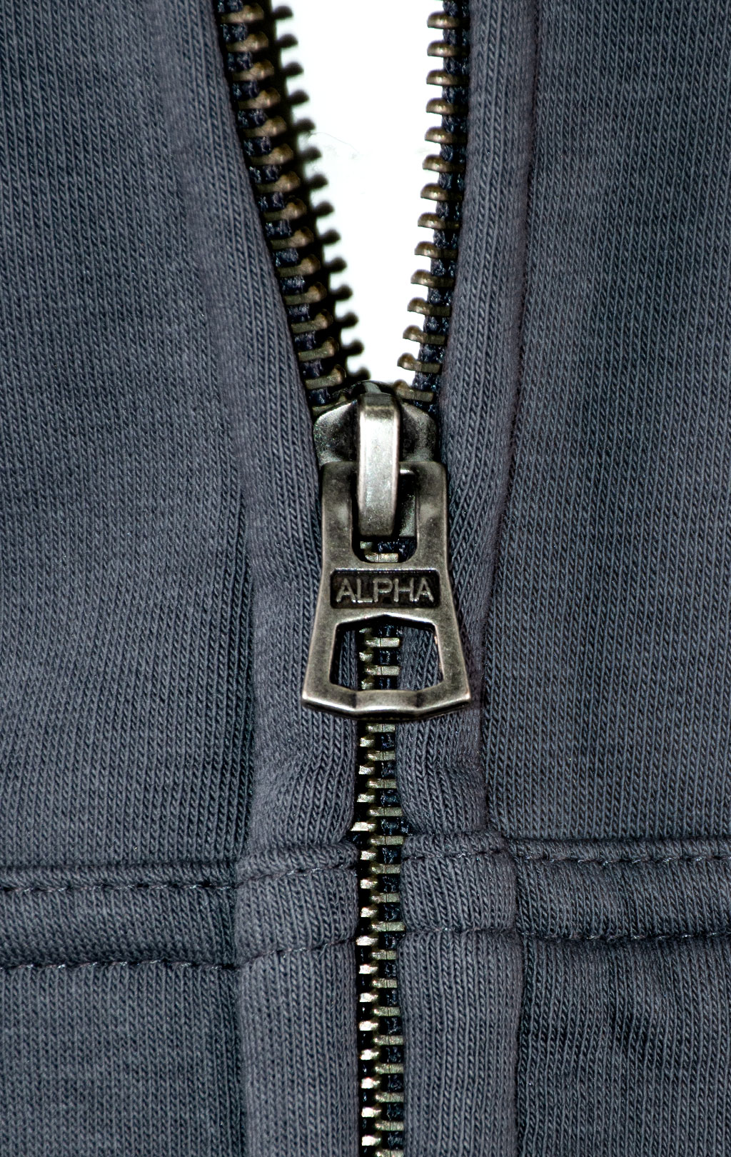 Толстовка ALPHA INDUSTRIES BASIC ZIP HOODY greyblack 