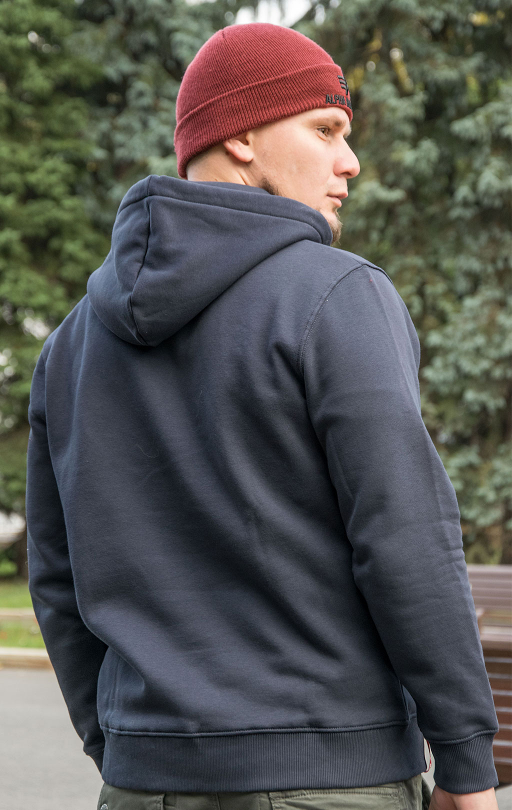 Толстовка ALPHA INDUSTRIES BASIC HOODY rep. blue 