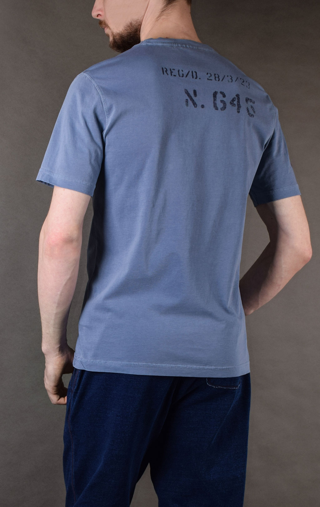 Футболка AERONAUTICA MILITARE SS19 azul (TS 1625)