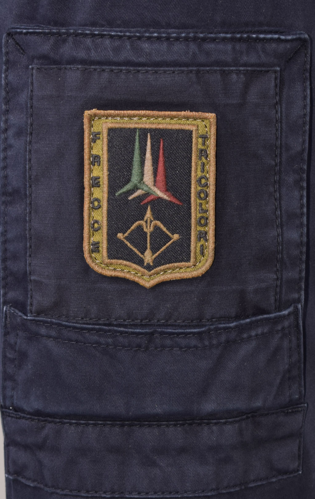 Брюки-карго AERONAUTICA MILITARE ANTI-G big size плотные FW 23/24/AL dark blue (PA 1557) 