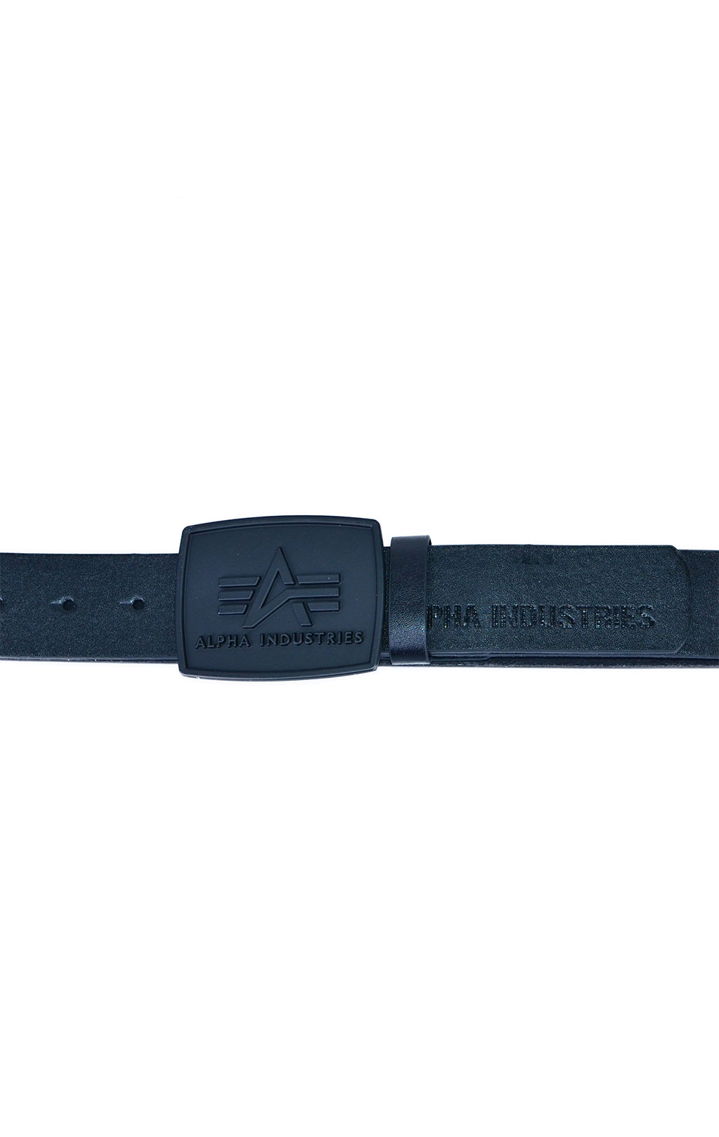 Ремень ALPHA INDUSTRIES ALL BLACK BELT кожа black 