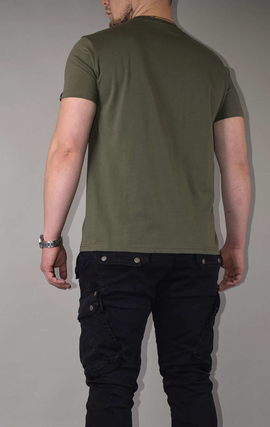 Футболка ALPHA INDUSTRIES SAFETY LINE T dark olive 