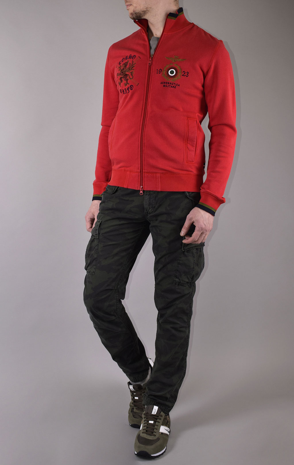 Олимпийка AERONAUTICA MILITARE SS 20/IN rosso (FE 1488) 