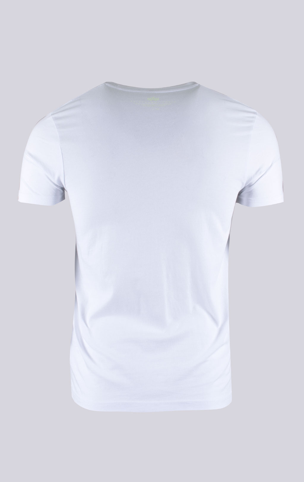 Футболка ALPHA INDUSTRIES BASIC T white/neon yellow 