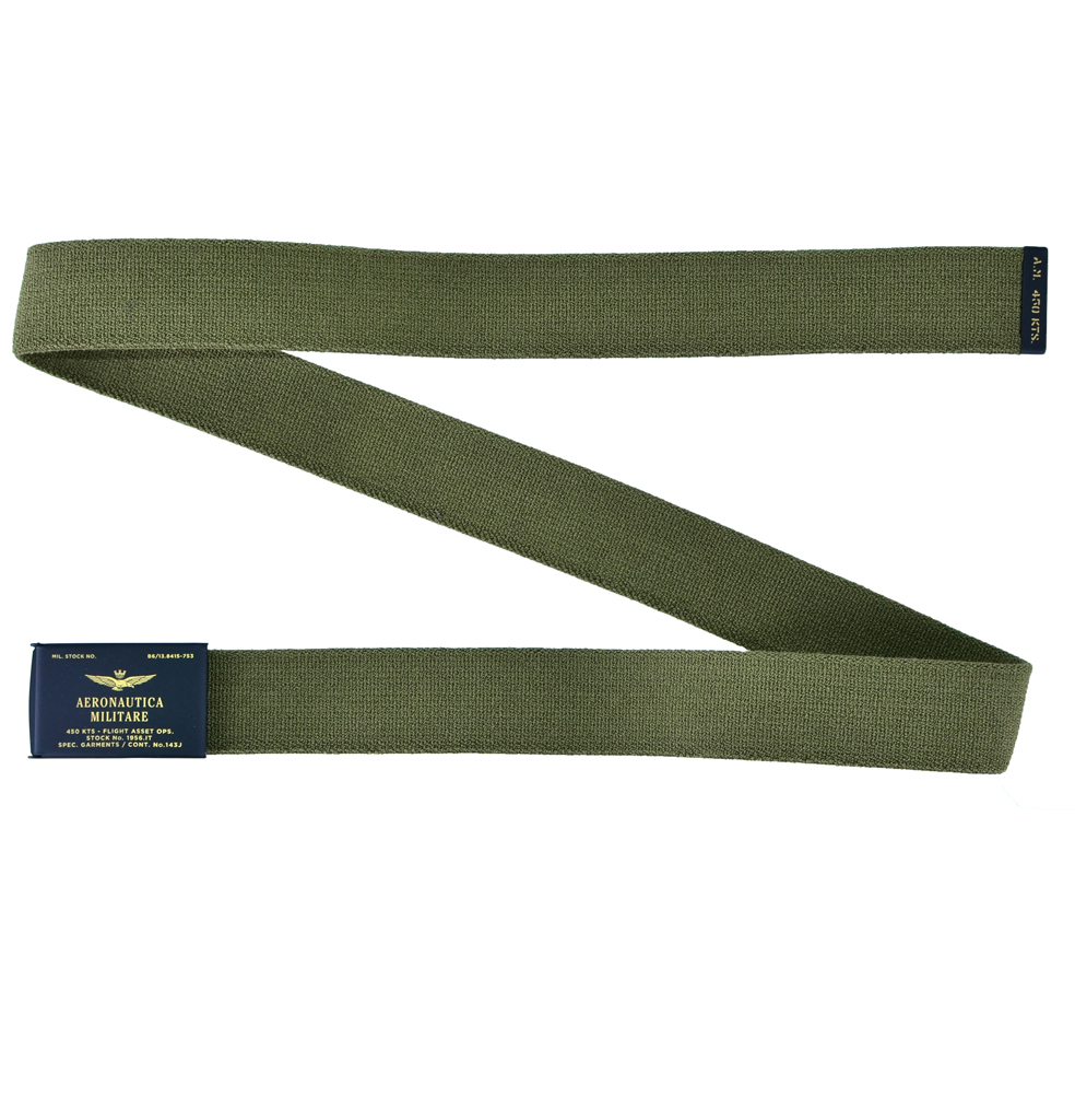 Ремень AERONAUTICA MILITARE green military (CI 217) 