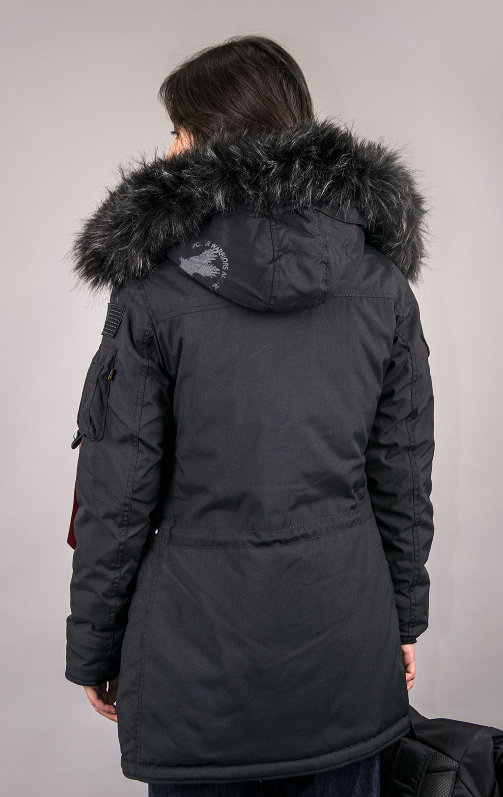 Женская аляска ALPHA INDUSTRIES POLAR all black 