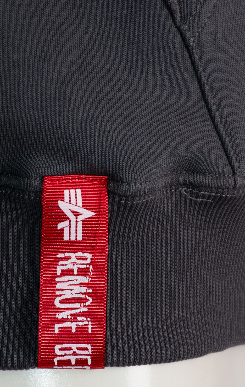 Толстовка ALPHA INDUSTRIES BASIC ZIP HOODY SMALL LOGO vintage grey 