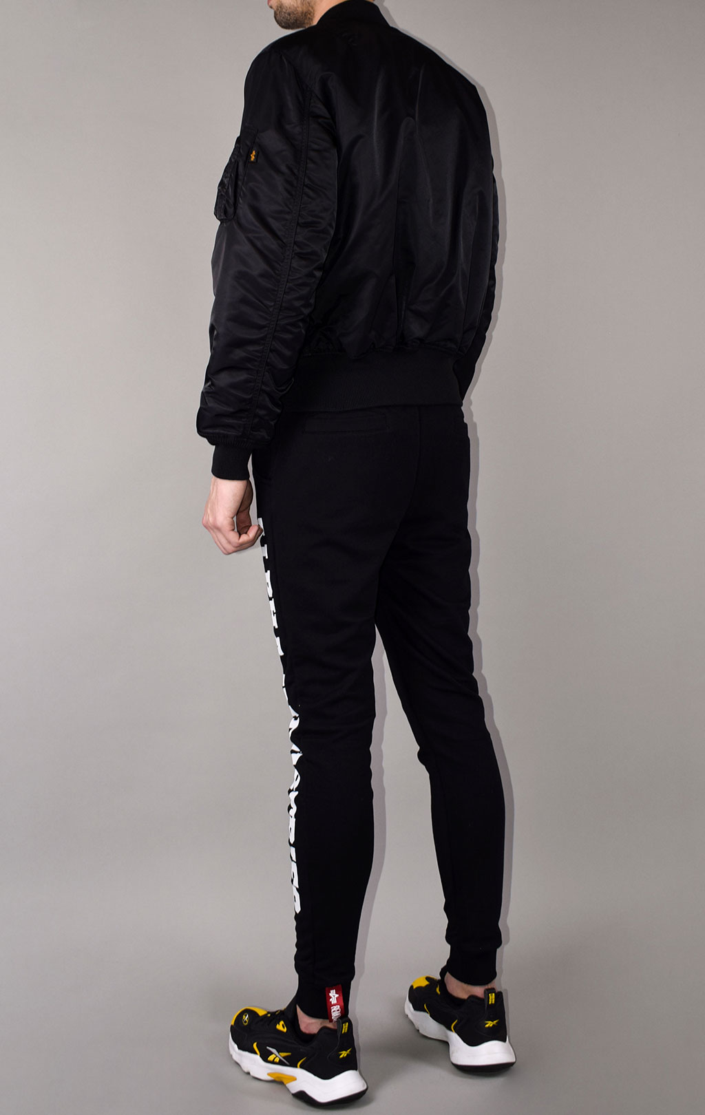 Бомбер ALPHA INDUSTRIES big size MA-1 black 