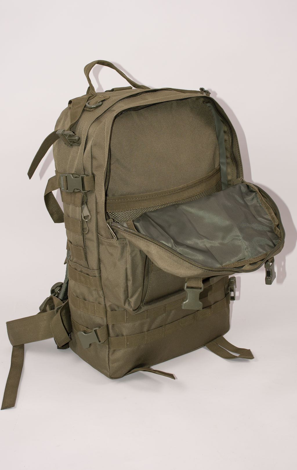 Рюкзак тактический ASSAULT 60L с поясной сумкой + 2 подсумка olive BS-016 Китай