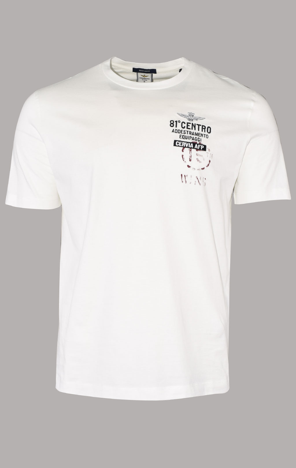 Футболка AERONAUTICA MILITARE SS 23/TR off white (TS 2089) 