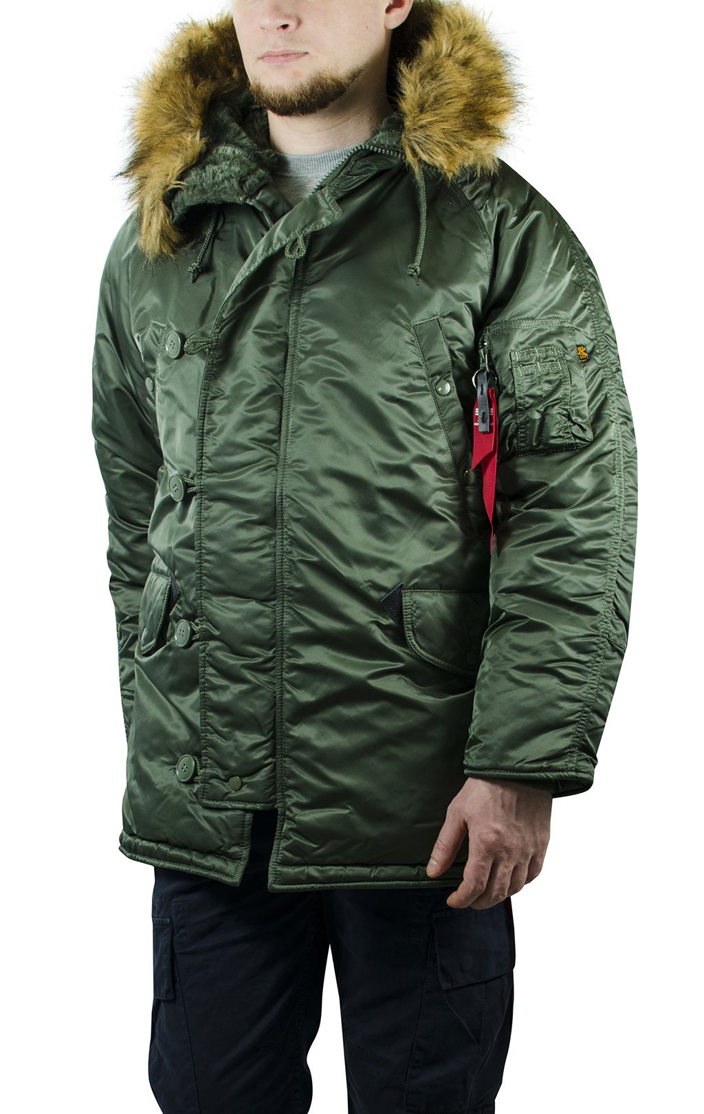 Аляска ALPHA INDUSTRIES CLASSIC N-3B sage green 