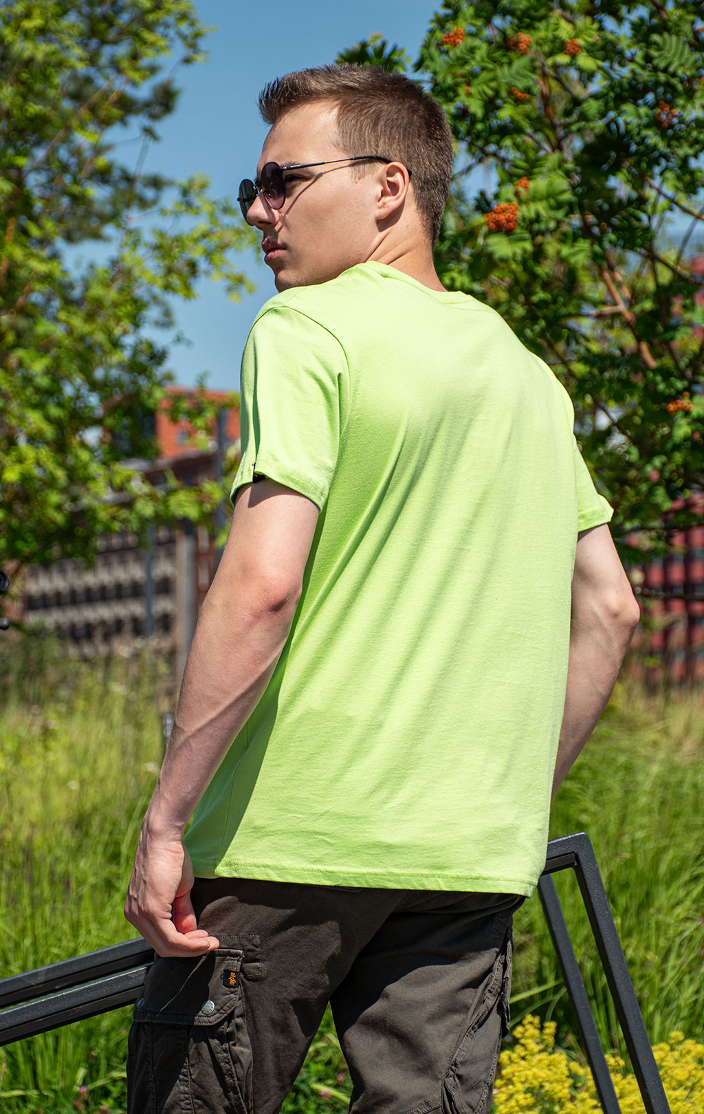 Футболка ALPHA INDUSTRIES BASIC T hornet green 