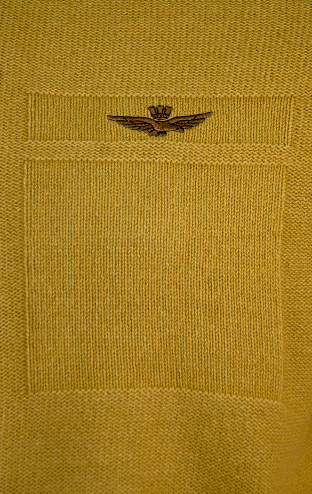 Свитер на молнии AERONAUTICA MILITARE FW 25/26/IN gold flake yellow (MA 1585) 