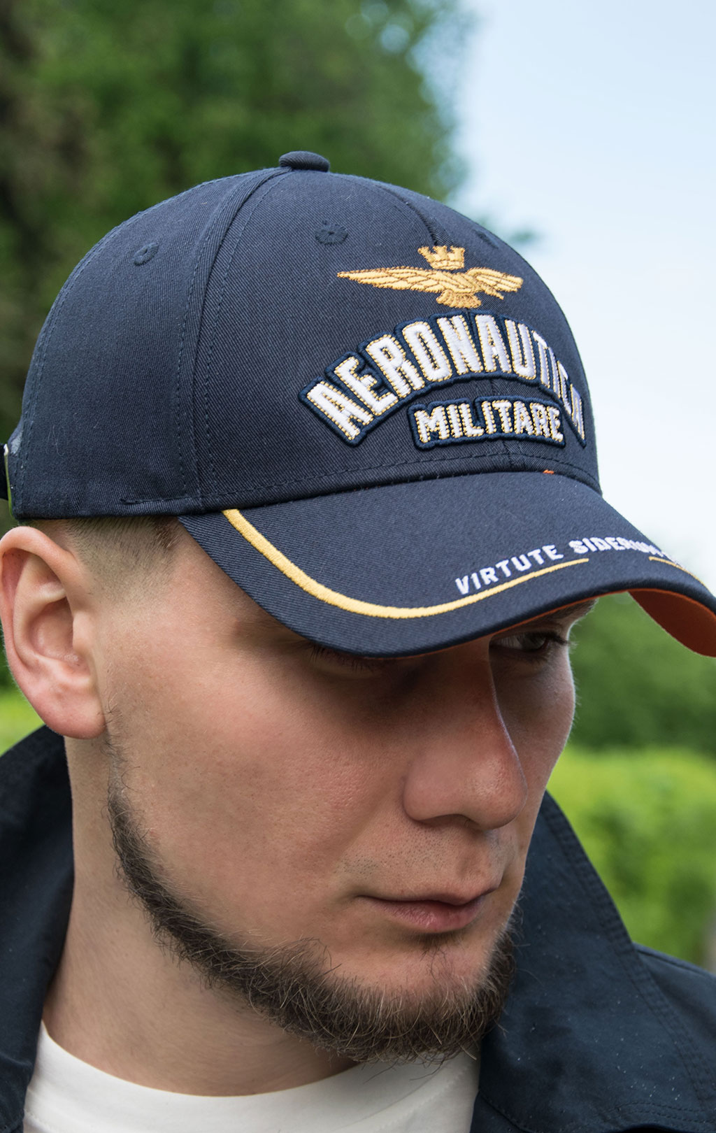 Бейсболка AERONAUTICA MILITARE SS 21/CN blue navy (HA 1079)