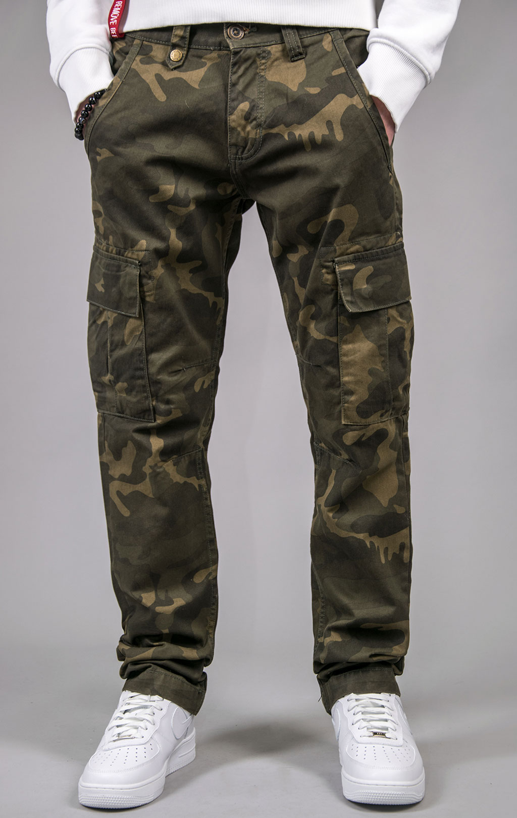 Брюки-карго ALPHA INDUSTRIES AGENT C olive camo 