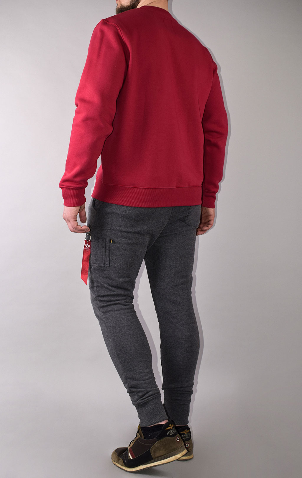 Свитшот ALPHA INDUSTRIES BASIC SWEATER rbf red 