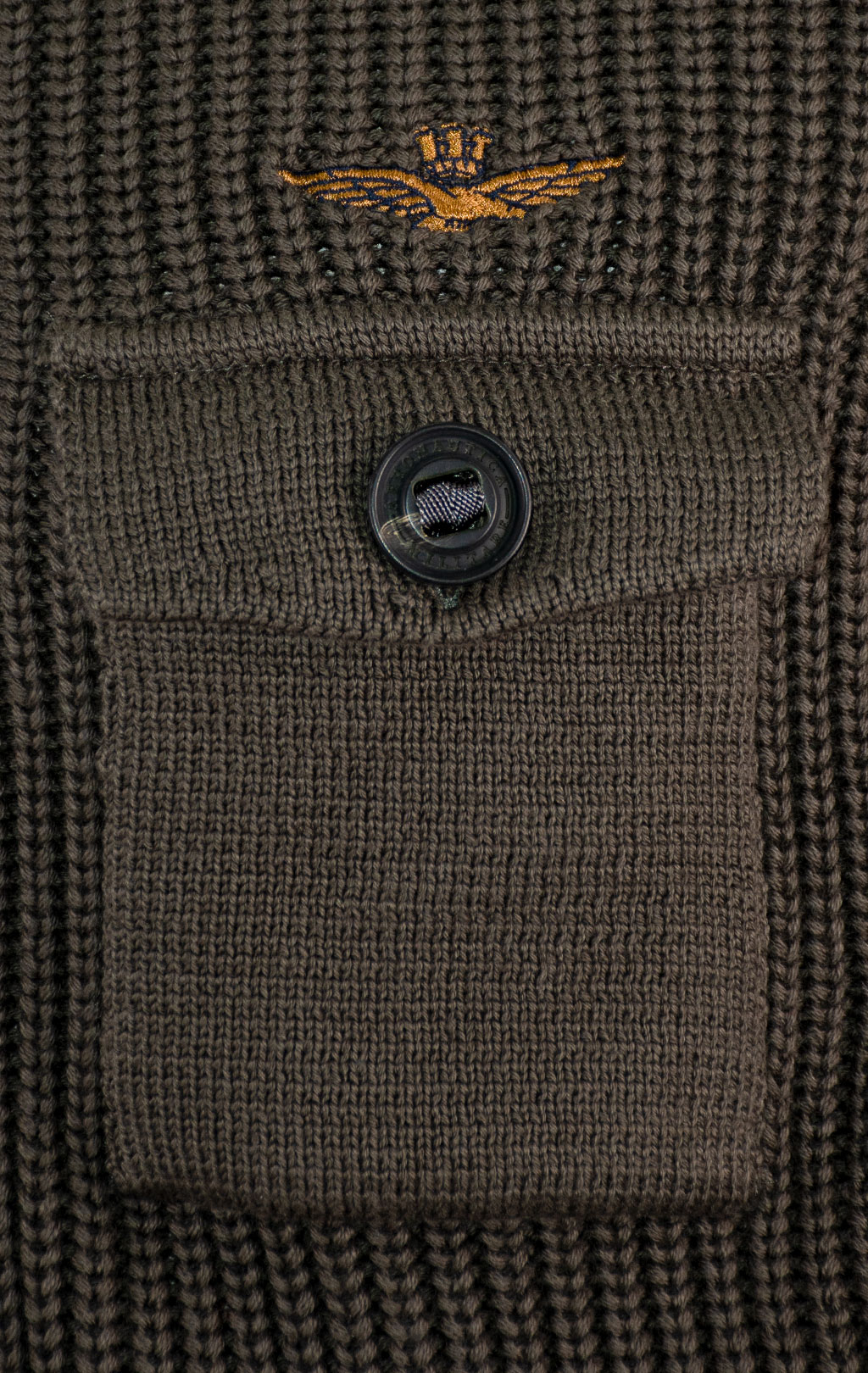 Свитер на молнии AERONAUTICA MILITARE FW 25/26/BL beluga grey (MA 1565) 