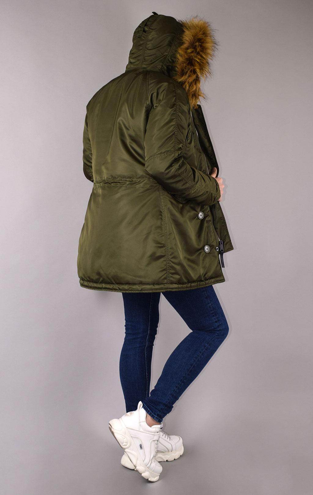 Женская аляска ALPHA INDUSTRIES VF 59 N-3B dark green 