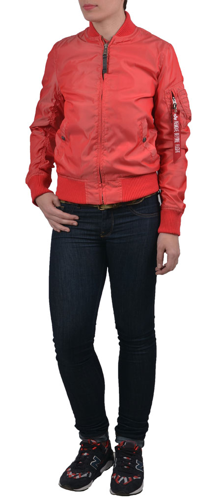Ветровка-бомбер ALPHA INDUSTRIES жен. TT MA-1 red spicy Ветровка-бомбер ALPHA INDUSTRIES жен. TT MA-1 red spicy