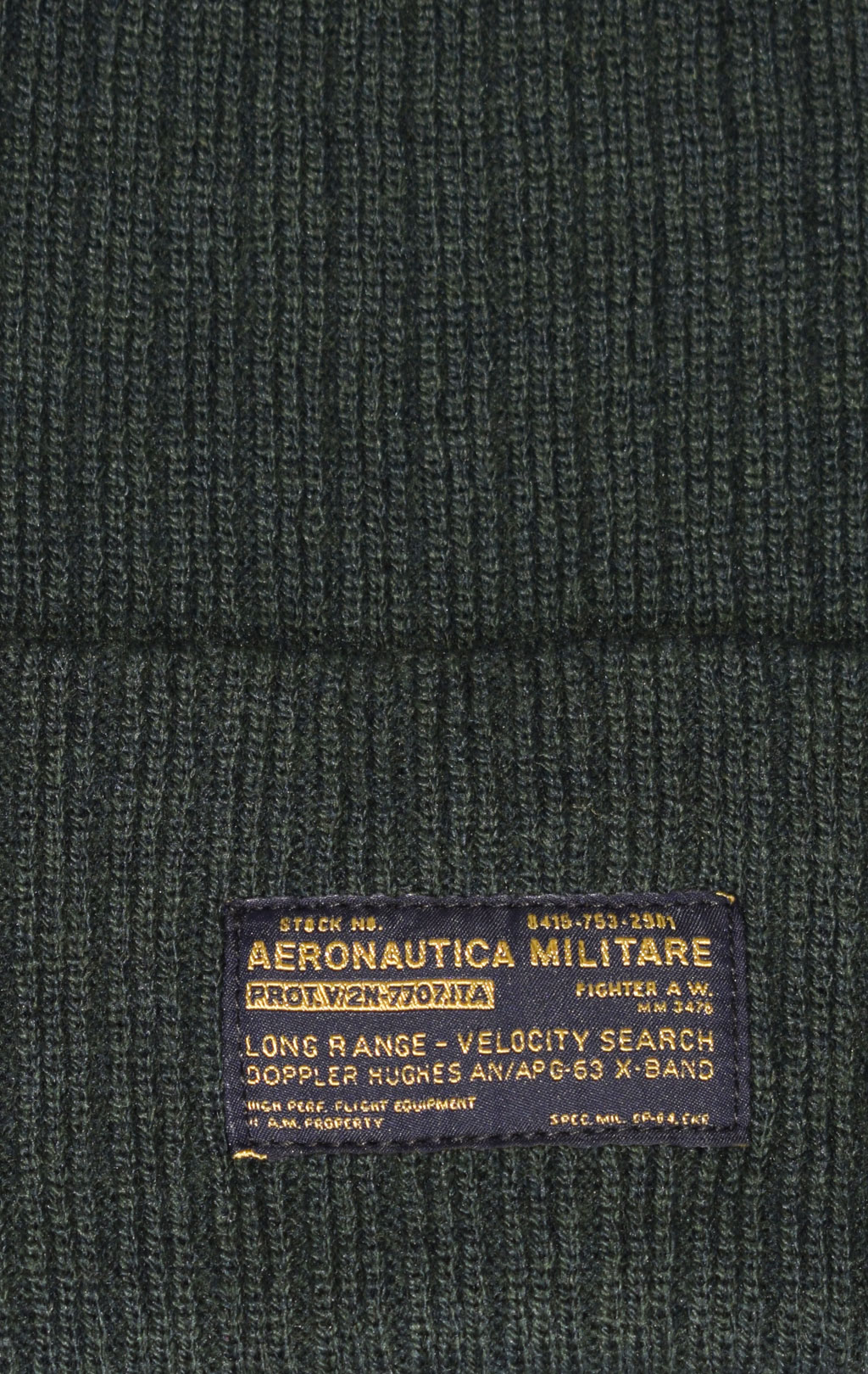 Шапка вязаная AERONAUTICA MILITARE FW 23/24/CN melange moss (CU 058) 