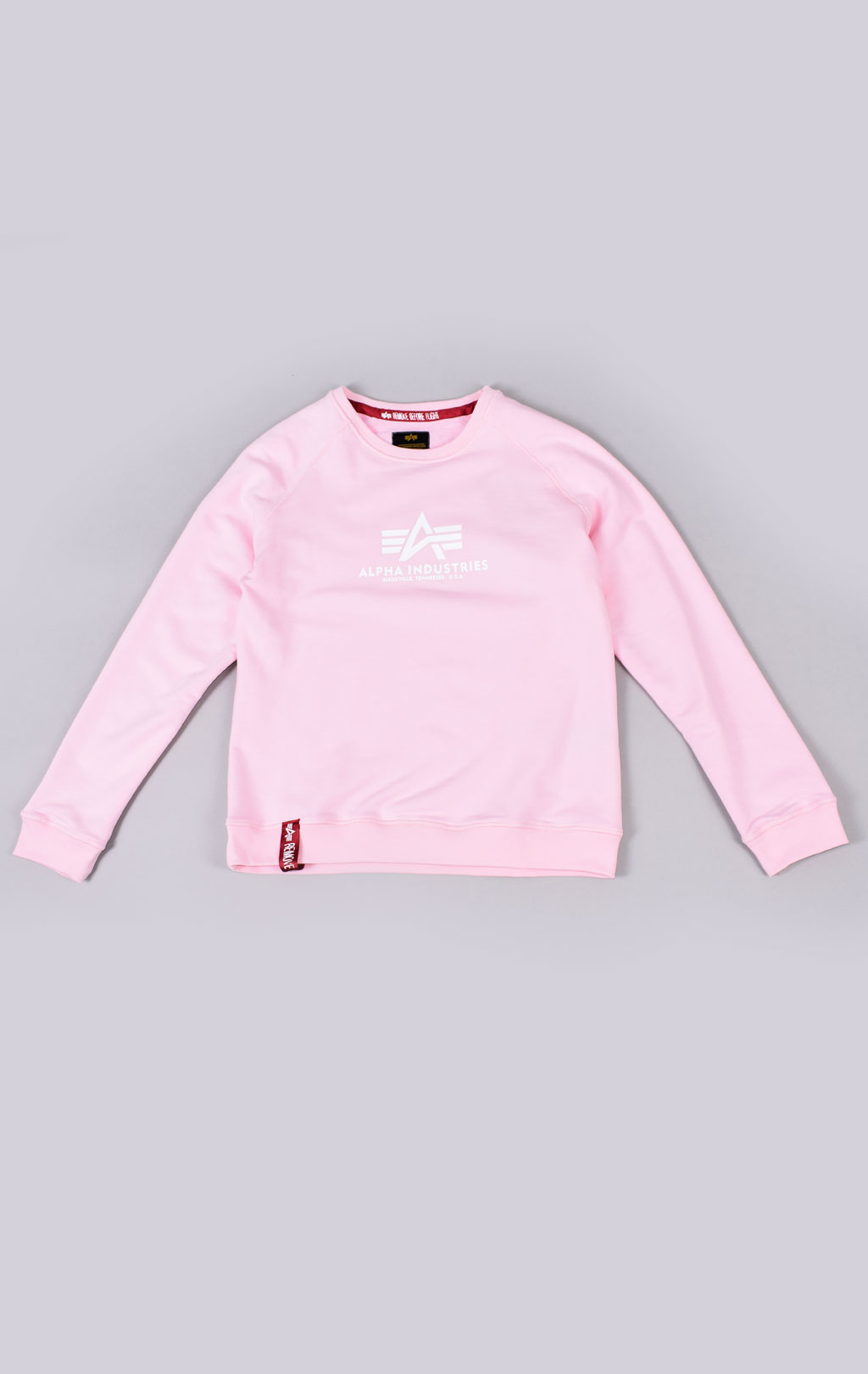 Женский свитшот ALPHA INDUSTRIES NEW BASIC SWEATER pastel pink 