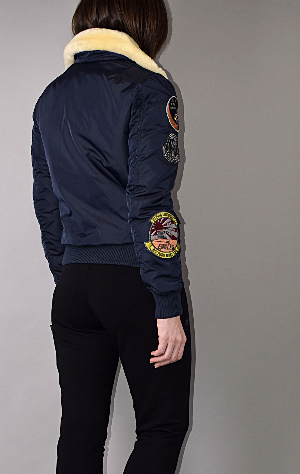 Женская куртка-пилот ALPHA INDUSTRIES INJECTOR-III PATCH rep. blue 