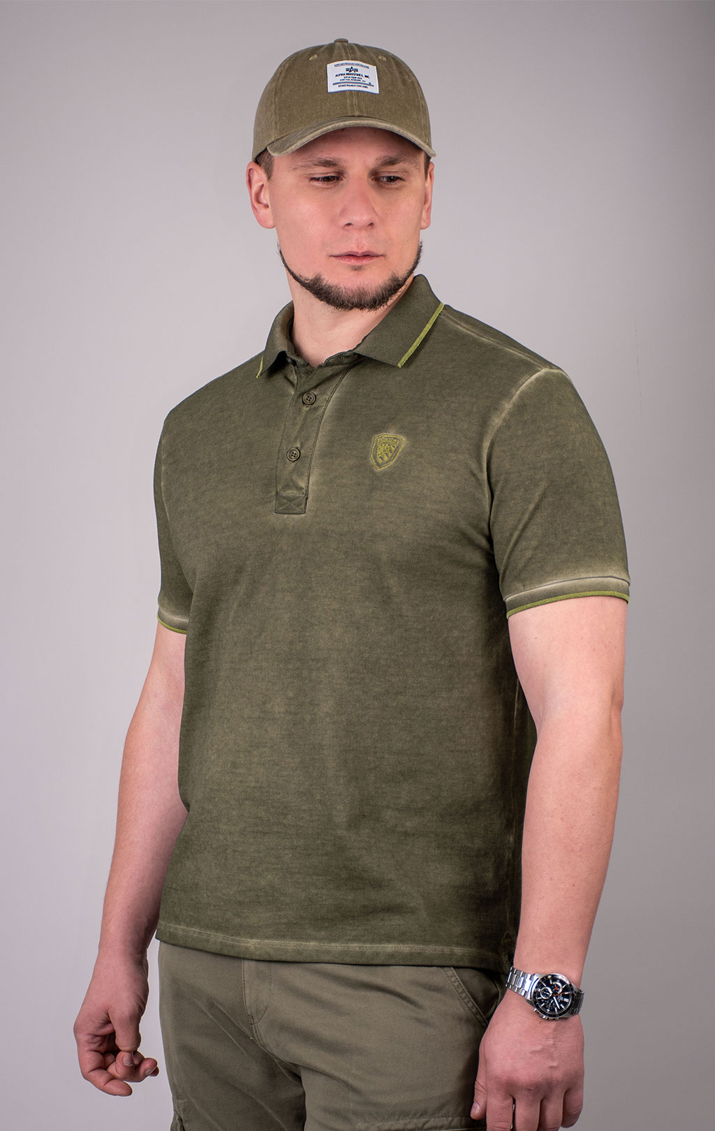 Футболка BLAUER SS 24 olive (TO2156) 