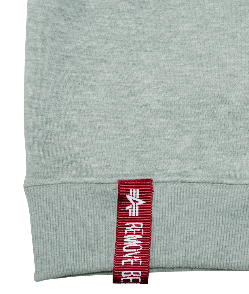 Свитшот ALPHA INDUSTRIES 3D grey heather 