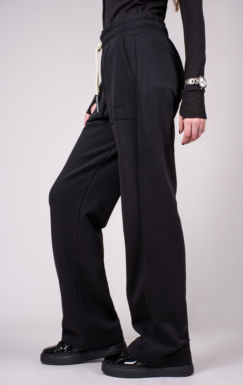 Женские брюки спортивные AERONAUTICA MILITARE FW 24/25/TR nero (PF 962) 