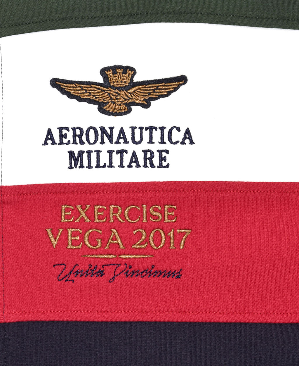 Толстовка AERONAUTICA MILITARE SS 20/TR verde band/off white (FE 1388) 