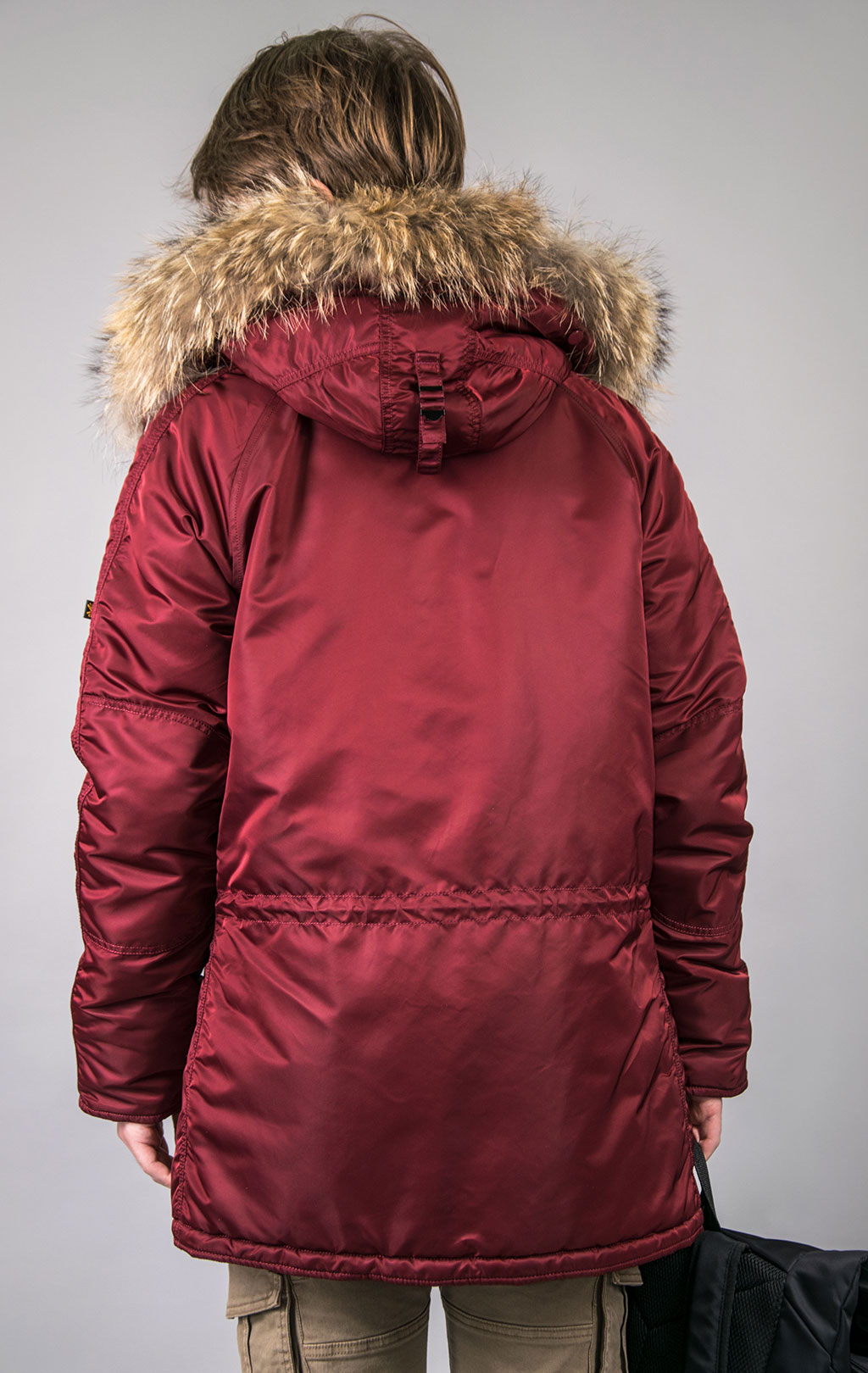 Аляска ALPHA INDUSTRIES VF 59 N-3B натур. мех burgundy 