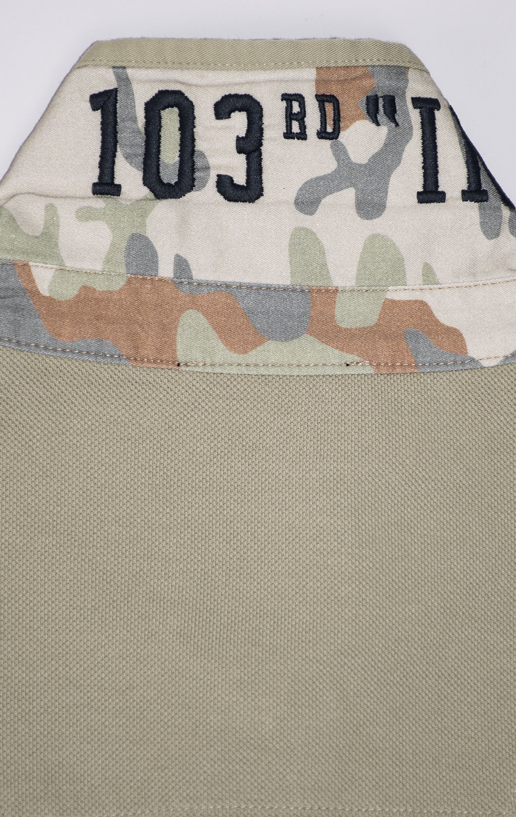 Футболка-поло AERONAUTICA MILITARE INDIAN PRINT SS 24 m/TR sage green (PO 1781) 
