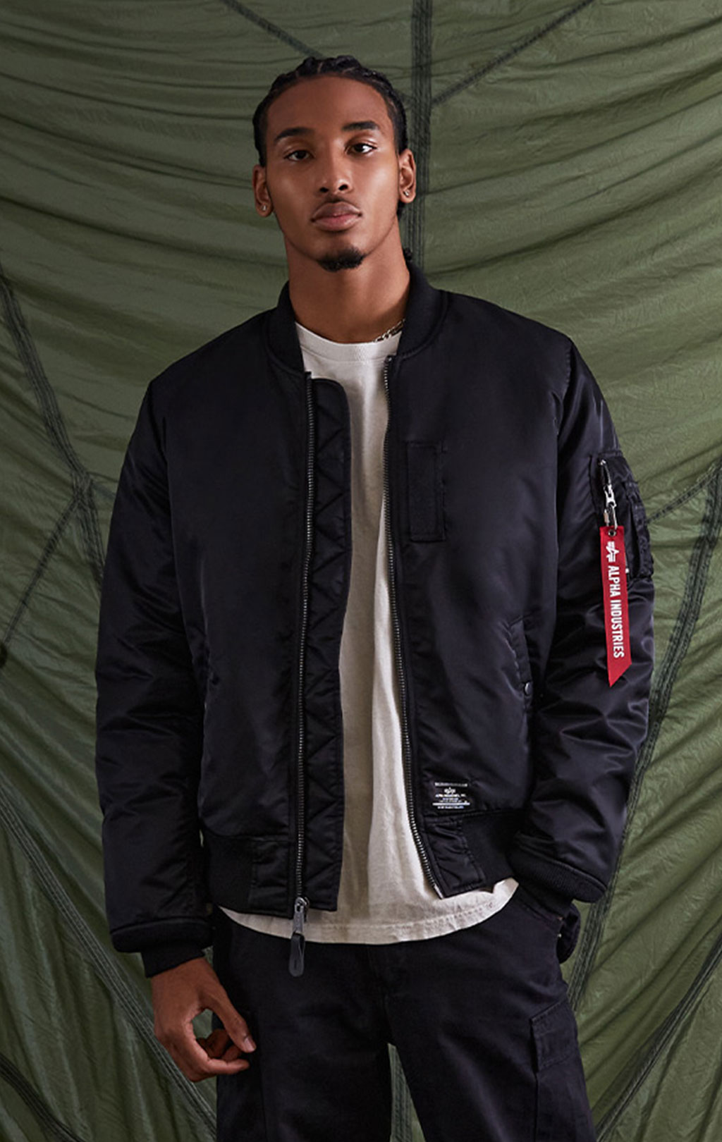 ALPHA INDUSTRIES MOD FLIGHT JACKET MA 1 FW 23 24 m black ForceAge
