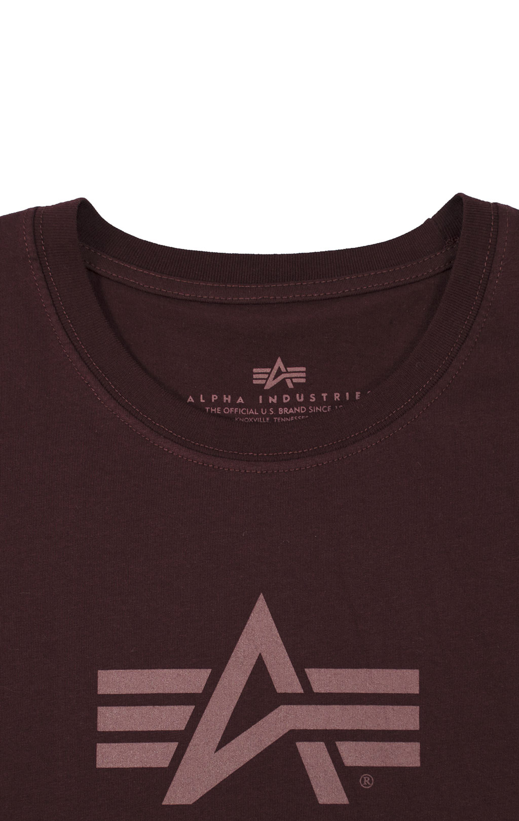 Женская футболка ALPHA INDUSTRIES LOGO T deep maroon 