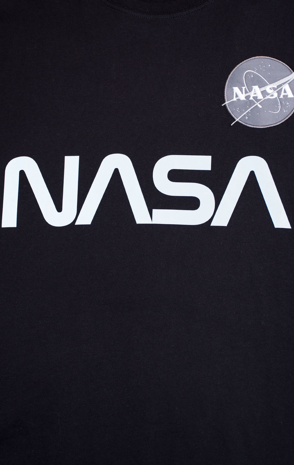 Футболка ALPHA INDUSTRIES NASA Reflective black 