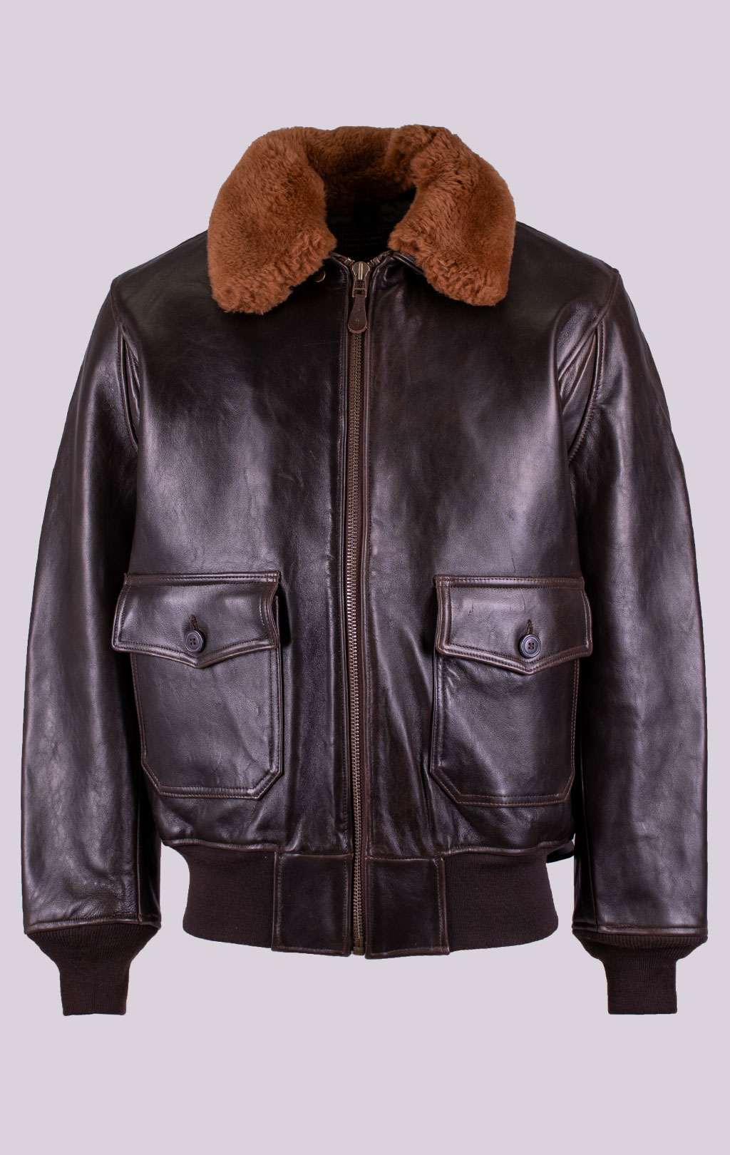 Куртка-пилот COCKPIT G-1 NAVY кожа brown (Z201035) 