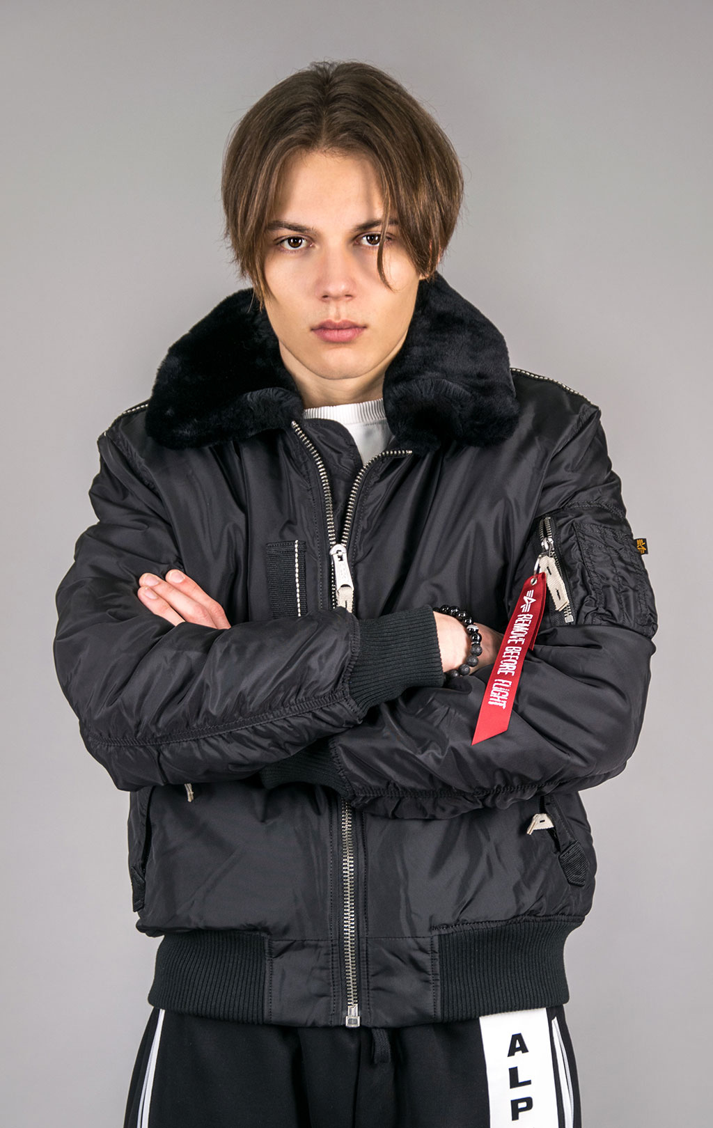 Куртка-пилот ALPHA INDUSTRIES INJECTOR-III black 