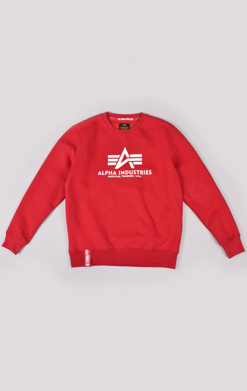 Свитшот ALPHA INDUSTRIES BASIC SWEATER speed red 