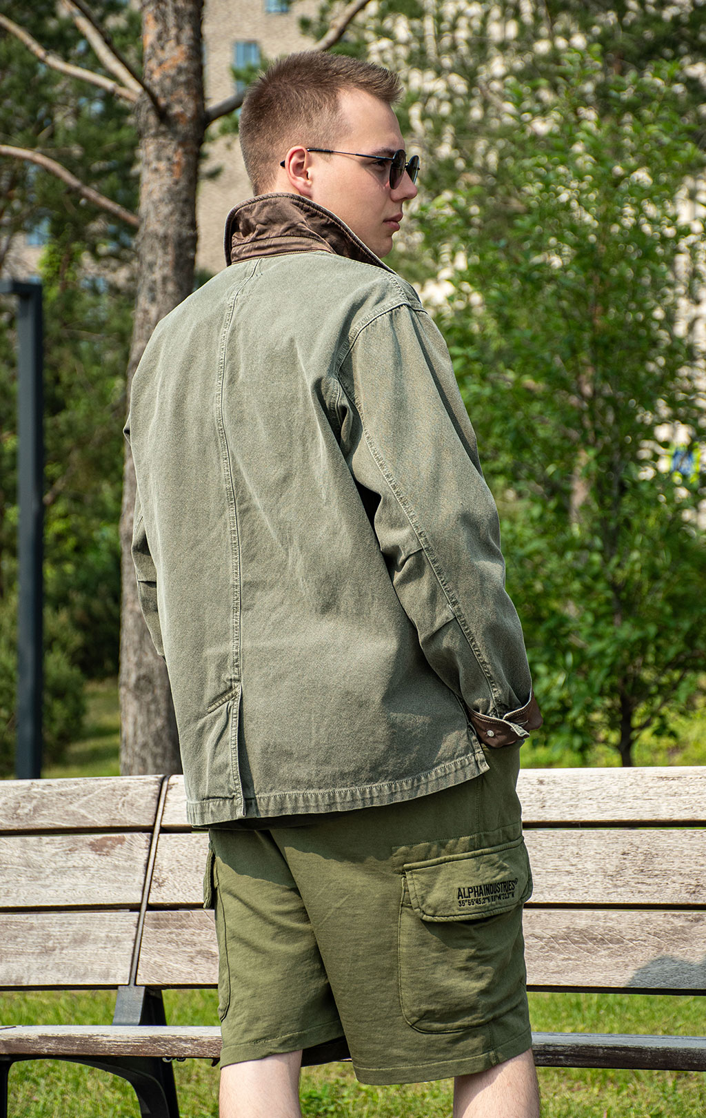 Ветровка ALPHA INDUSTRIES CTN CHORE COAT SS 26 OG-107 green 
