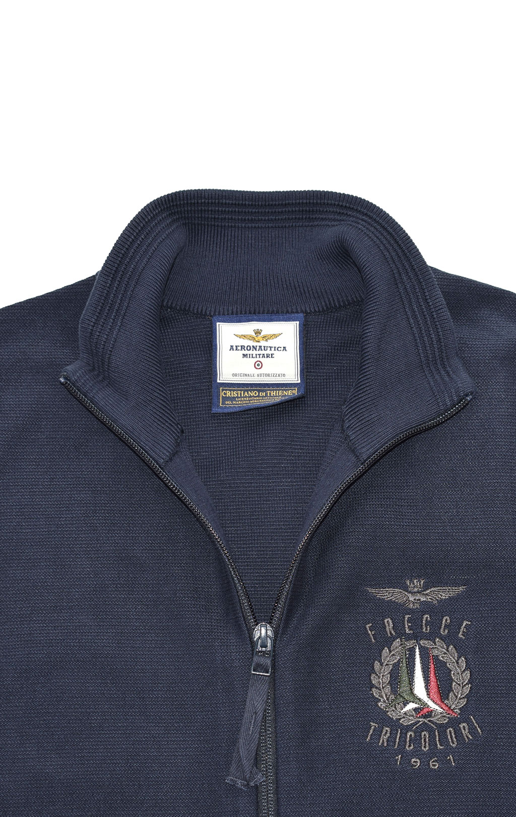 Толстовка вязаная AERONAUTICA MILITARE FW 20/21/IN blue navy (MA 1298) 