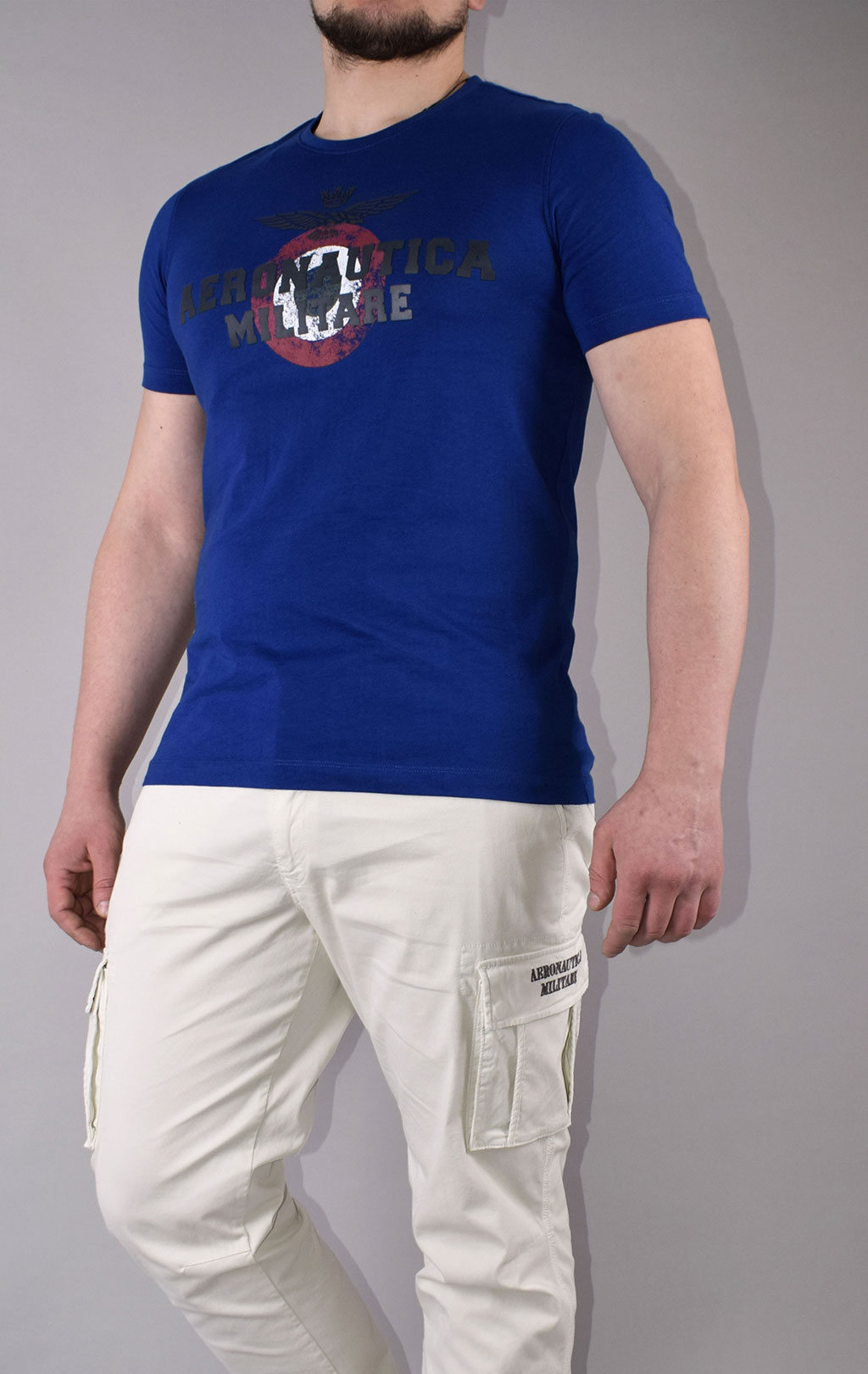 Футболка AERONAUTICA MILITARE SS 21/IN royal (TS 1843) 