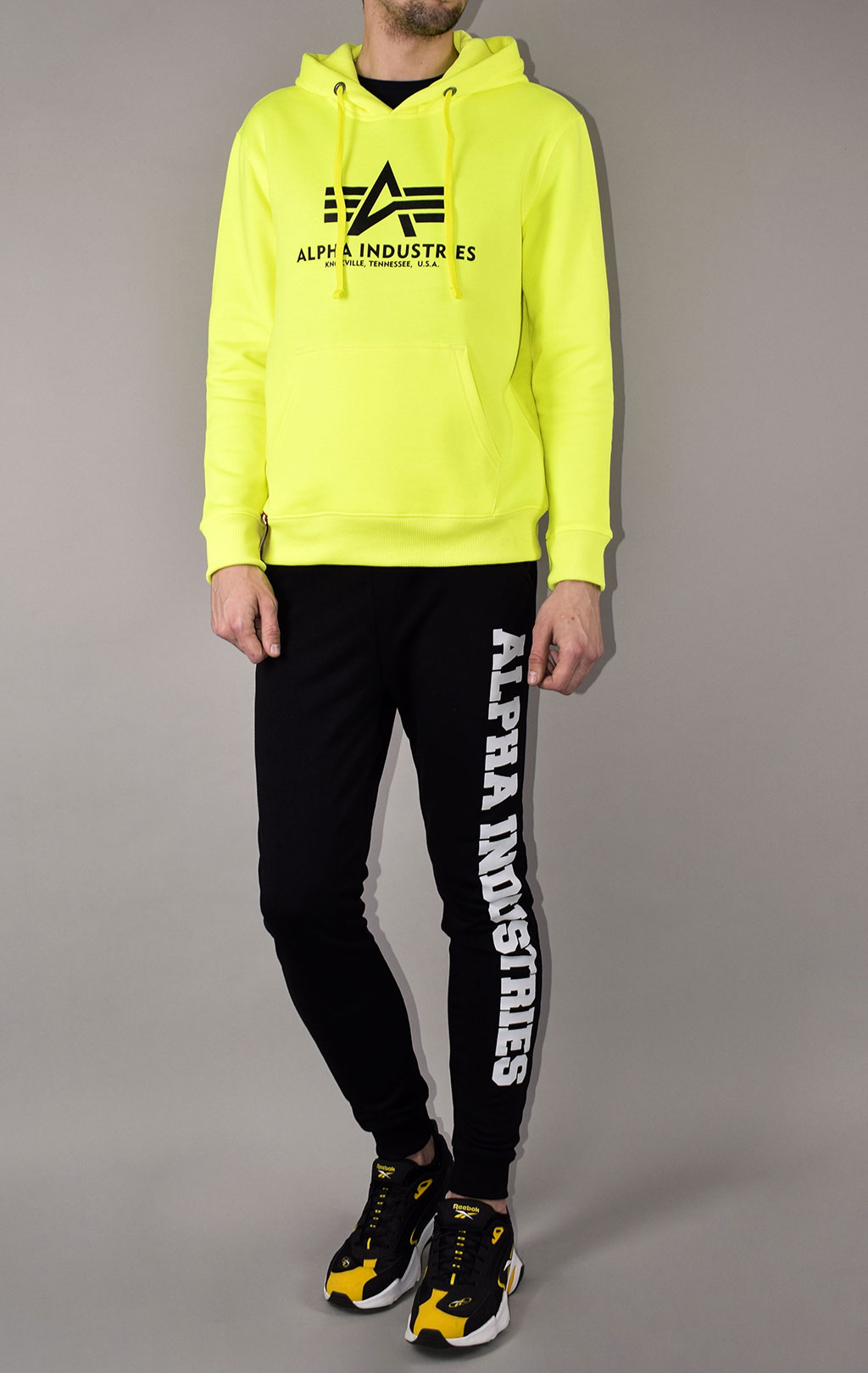 Толстовка ALPHA INDUSTRIES BASIC HOODY NEON neon/yellow 