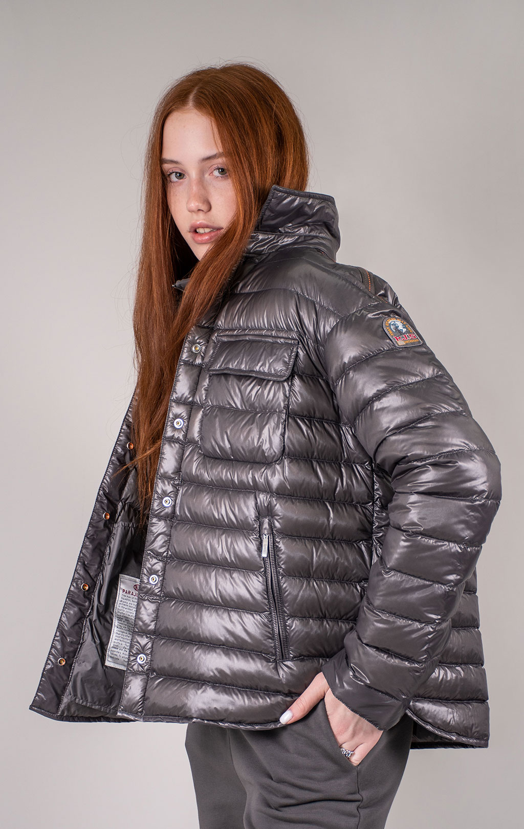 Женская куртка-пуховик лёгкая PARAJUMPERS PETRONEL SS 24 rock 