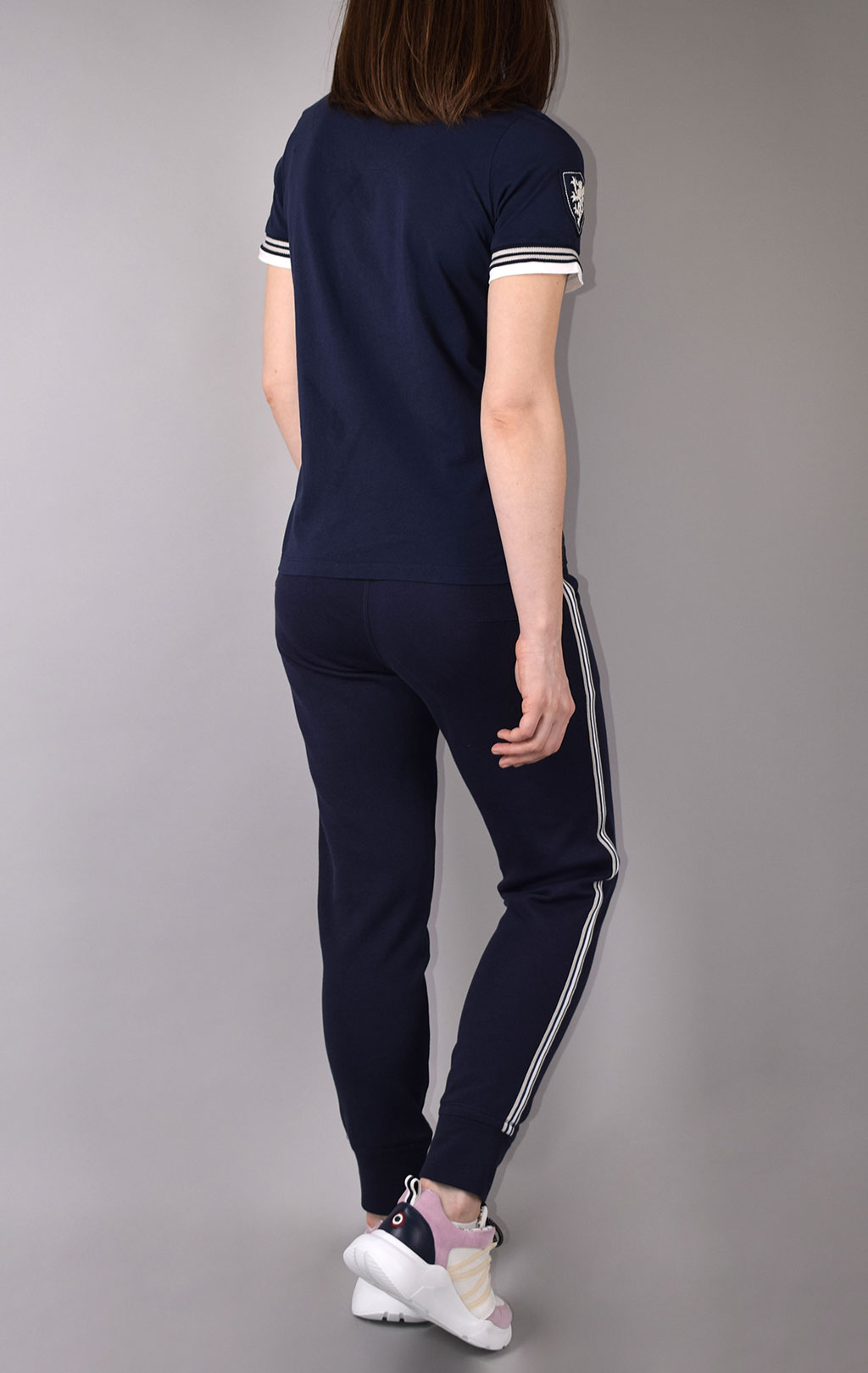 Женская футболка AERONAUTICA MILITARE SS 20/PT blue navy (TS 1735) 