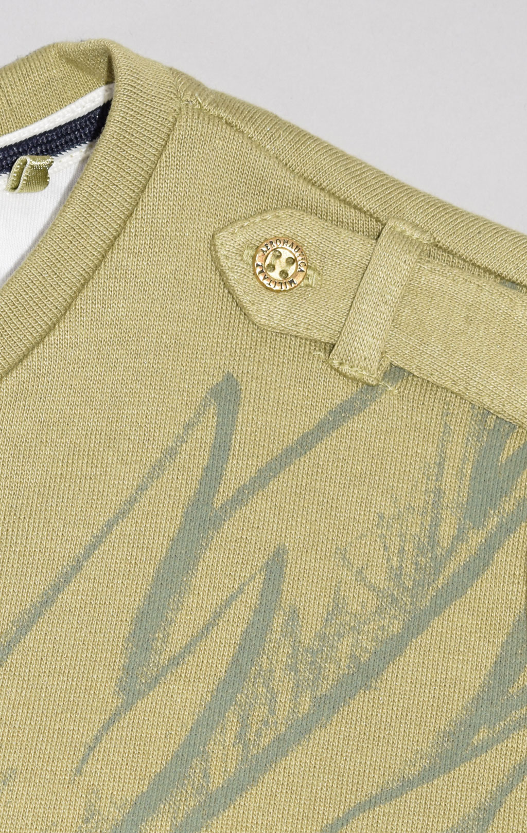 Женский свитшот AERONAUTICA MILITARE SS 22/IN khaki (FE 1685) 