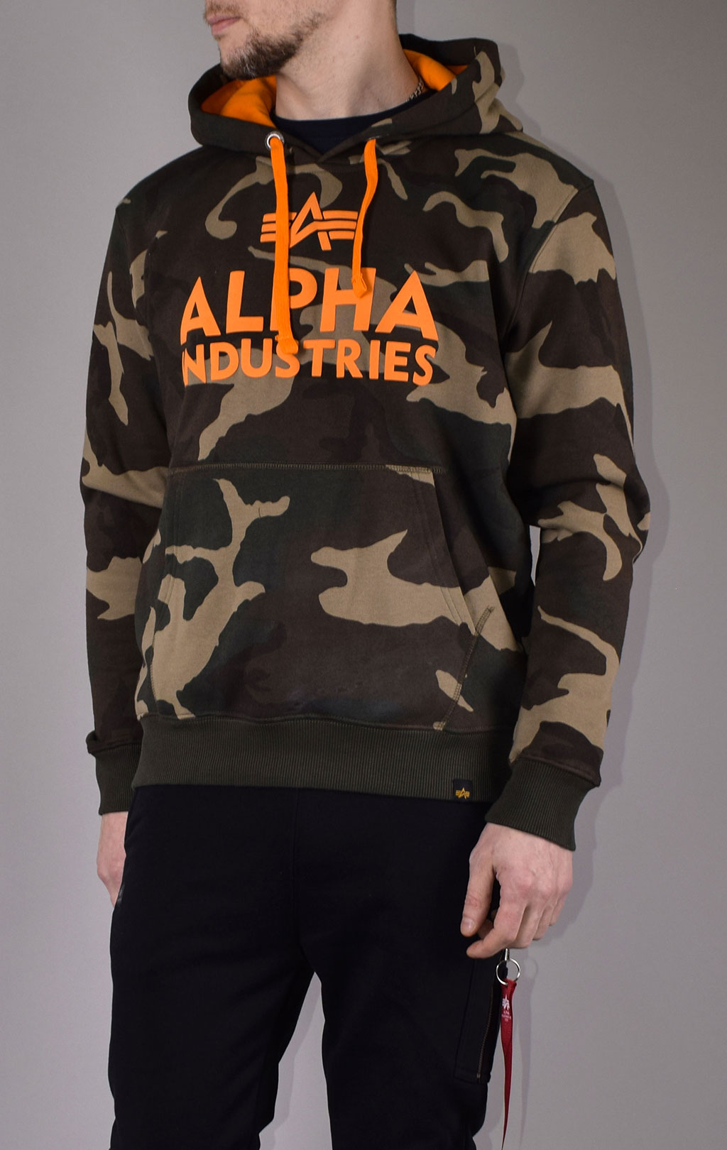 Толстовка ALPHA INDUSTRIES FOAM PRINT HOODY camo woodland 65 