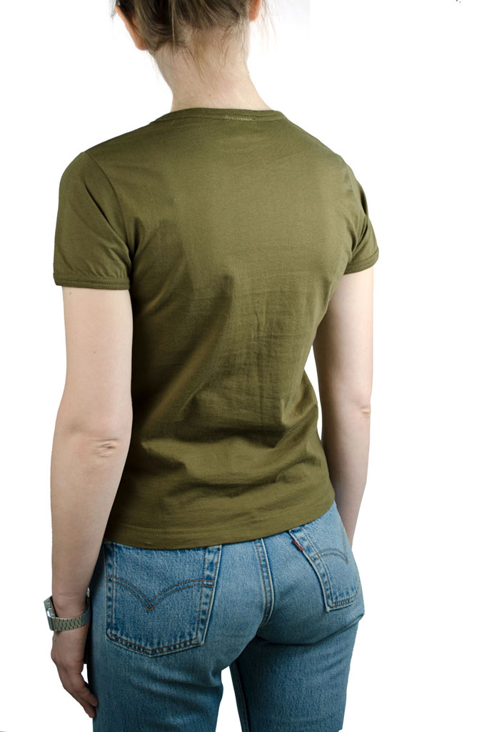 Женская футболка хлопок olive 